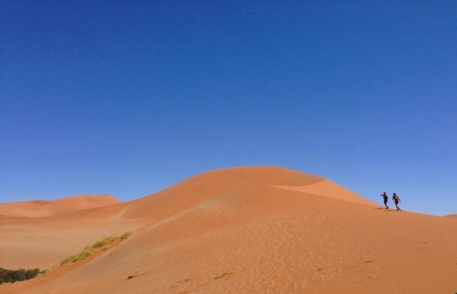 Digital Nomad and Travel Writer Gundi Gabrielle in Sossusvlei Dunes, Namibia